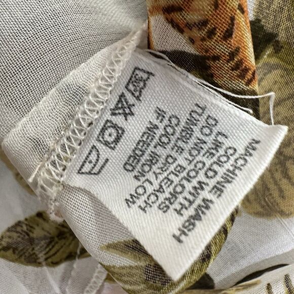 Live 4 Truth Women's Semi Sheer Tiger Print Long Sleeve Blouse Size S - Picture 8 of 8